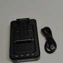 Cell Phone Stand with Wireless Bluetooth Speaker and Anti-Slip Base HD Surround Sound Perfect for Home and Outdoors with Bluetooth Speaker for Desk Compatible with iPhone/ipad/Samsung Galaxy (Black)