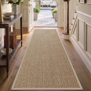 DEXI Ultra Thin Hallway Runner Rug 24x72, Non Slip Entryway Rugs,Beige