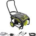 Sun Joe SJG4100LP Portable Propane Generator | Push-Button Electric + Recoil Start | Power Cooling System | 4100 Starting Watt | 3300 Running Watt | W/ 24V 2.0-Ah Battery and Charger