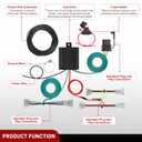 Nilight 4 Pin Trailer Wiring Harness Kit 56349 Vehicle Standard 4 Way Connector Custom for Toyota Tacoma 2016 2017 2018 2019 2020 2021 2022 2023 Simple Fit Tow Hitch Accessories