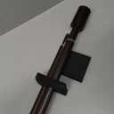 Deco Window 1 Inch Double Curtain Rod for Windows Adjustable 36 to 66 Brown Oil Rubbed with Barrel Finials & Bracket Set