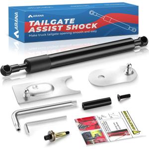 ARANA Truck Tailgate Assist Shock for Dodge Ram 1500 2009-2018, Ram 1500 Classic 2019-2024, Tail Gate Safe-Control Damper Kit Fits 2010-2024 Dodge Ram 2500 3500(All Tools Provided)