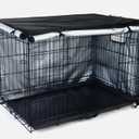 Durable Dog Crate Cover-Double Door Pet Kennel Cover Waterproof Anti-UV Dog