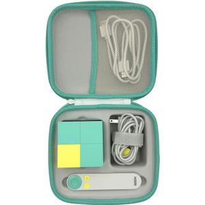 Thisness Travel Case for Nex Playground Secure Protection Lightweight Hard Shell Carrying Portable Storage Organizer with Handle, Nex Game Play System Accessories, Off White and Green