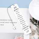 20th Anniversary, Gifts for Couple Him Her 20 Year Wedding China Anniversary Bookmark for Wife Husband or Parents - Twenty Anniv. for Women Men Platinum Anniversary Marriage Presents for Men