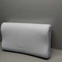 Anvo Memory Foam Pillow, Neck Contour Cervical Orthopedic Bed Pillow for Sleeping Side Back Stomach Sleeper, Ergonomic Design for Neck and Shoulder Pain Relief, Blue White, Firm (FIRM - Standard (24 x 13.4 x 4.7 inches))