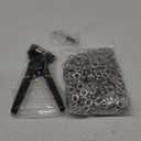 Grommet Tool Kit, 3/8 inch Handheld Eyelet Kit Manual Grommet Press Machine with 500 pcs 10 mm Grommets
