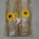 LogHog Fall Napkin Rings Set of 12, Handmade Linen Napkin Ring, Sunflower Lace Buckle Holder Ring for Wedding, Banquet, Farmhouse, Thanksgiving, Picnic, Table Decor, Wedding Wristband