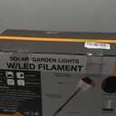 XMCOSY+ Solar Pathway Lights Outdoor - 6 Pack Solar Lights Outdoor Waterproof, 10-40 LM Dimmable Auto On/Off Solar Outdoors Lights Yard Garden Walkway Driveway (Warm White) (Copper)