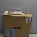 Carbon Steel Wok - Including Glass Cover and Silicone Spatula, 13-Inch Woks & Stir-Fry Pans for Induction, Electric, Gas Stoves