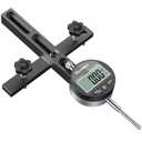 Digital Table Saw Gauge - 0.01mm Accuracy Digital Dial Indicator, CNC Machined Miter Slot Gauge for Perfect Table Saw Alignment & Fence Calibration Fits 3/4" or 19mm Groove Width (Black)