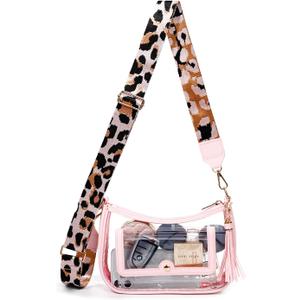 Clear Bag for Stadium Events, Clear Purses for Women, Crossbody Stadium Approved