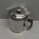 Kyraton Bacon Grease Container With Strainer, 48 oz Stainless Steel Oil Container, Pot Fat Storage With Lid, Easy Grip Handle Suitable For Storing Frying Oil And Cooking Grease 1. Silver