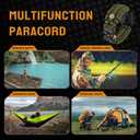 Paracord Band Compatible with Apple Watch Band 38mm 40mm 41mm 42mm 44mm 45mm for MenSurvival Military Tactical Paracord Weave Wristband Compatible for iWatch Series SE 7/6/5/4/3/2/1 (Army Green)