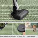 Small Bathroom Rugs,18"x30" Non Slip Sage Green Braided Bath Mat for Bathroom Floor,Washable Luxury Bath Rug for Tub Soft Boho Absorbent Shower Mat