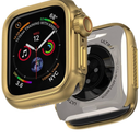 ULTIMAL Metal Case Compatible with Apple Watch Series 9/8/7 45mm with Back Cover,Military Grade Shockproof Protective Case, Rugged Cover for iWatch 45mm (Gold)