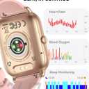 Smart Watches for Men Women(Answer/Make Call), Fitness Tracker Watch with Activity Counter/Sleep Monitor/ 110+ Sports Modes,Smart Watch for Android iPhone iOS Compatible (Pink, 1.83)