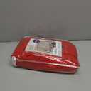 MIULEE Red Linen Curtains 96 Inches Long 2 Panels Set for Bedroom Living Room, Soft Thick Linen Textured Window Drapes Semi Sheer Light Filtering Grommet Burlap Look Christmas Decor