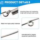 4861ER2001J Replacement Washer Door Boot Spring Clamp for LG Washer WM3875HVCA, WM2601HL, WM2601HW, WM2701HV, WM2801HRA, F1459FDS3, WM2801HWA, WM3875HWCA, F1314FDS1, F1314FDS2, F1254FD, F1459FDS