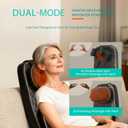 Shiatsu Neck and Back Massager with Heat - Adjustable Deep Tissue Massage Cushion Walking Back Massager for Full Back, Neck, Lumbar & Hips - Fits Office Chair, Recliner, Upgraded Version