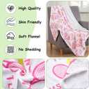 Newwiee 4 Pack Tennis Throw Blankets for Teens Adults Soft Flannel Fleece Sport Ball Blanket Team Gift for Tennis Lovers Players Coaches, 40"x50"