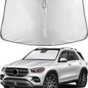 EcoNour Windshield Sunshade Compatible for Mercedes Benz GLE 350 450 2012-2024 2025 2026, Sun Visor for Front Windshield & Window Sun Shade Cover, UV Heat Blocker & Protector, Car Accessories