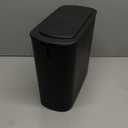 Cesun Automatic Motion Sensor Black Bathroom Garbage Can with Lid, 2.6 Gallon Touchless Garbage Bin, Smart Plastic Slim Garbage Can Small Wastebasket for Toilet, Office, rv, Bedroom, Living Room