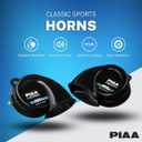 Piaa 85115 Superior 112Db 330Hz and 400Hz Twin Tone Bass Horn, Black