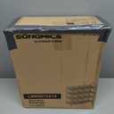 SONGMICS Stackable Shoe Rack, 4 Tier Metal Shoes Rack Storage Shelf, Holds up to 20 Pairs Shoes, Adjustable Slanted Shelves Tower Organizer for Closet Entryway Small Spaces, Bronze