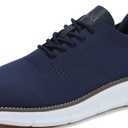 Men's Mesh Dress Shoes Casual Business Lace Up Oxford Sneakers Lightweight Breathable Walking Shoes Comfortable Thick Sole Tennis Footwear (8, Blue-1)