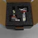 SEALIGHT H9/H11/H8 Bulb, 800% 44,000LM 6500K Output Canbus Ready, H11 H8 LED Bulbs For Powersports IP68 60000Hrs Lifespan, 11 Size 3Mins Installation, 2 Pack