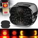 Nilight LED Tail Light Motorcycle Brake Turn Signal Driving License Plate Rear Lights Smoked Plug and Play for Harley Davidson Dyna Sportster 883 1200 Road King Glide Electra Heritage