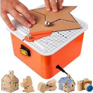 Cardboard Cutter for Kids, Safety Craft Knife,Cardboard Tools for Kids,Safe DIY Cardboard Construction Tool Kit, STEM Educational Toy for Kids and DIY Building&Craft Projects, 3.0 X 1.0 X 3.0 Inches