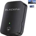 Wireless HDMI Display Dongle for Live Streaming, Portable Transmitter, Stream Video/Audio from Smartphone or iPad to TV, Monitor or Projector, Supports AirPlay, DLNA, Miracast, Black