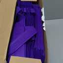 Sweetude 30 Pcs Thank You Gift Bags with Handles, Reusable Non Woven Foldable Goodie Bags Bulk for Graduation Teacher Appreciation Wedding Bridesmaid Favors(11 x 12 x 5 Inch,Dark Purple)