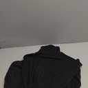 Women's Pullover Sweater Dress Long Lantern Sleeve Turtle Neck Cute Ribbed Knit Bodycon Mini Short Dress 2025 Fall (Black) Small