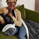 Bedsure GentleSoft Fluffy Tie Dye Black King Size Blanket for Bed, Thick Soft Sherpa Faux Fur Fleece Bedding Fuzzy Plush Winter Warm Heavy Large King Blanket, Cozy Black Gifts for Men Women