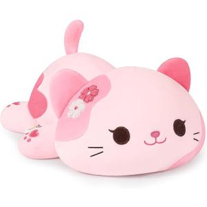 Onsoyours Original Sakura Cat Plush Cute 13 inch Kitten Stuffed Animal Soft Pillow Pink Kawaii Kitty Plush Toy Gift for Kids & Adults (Sakura Cat, 13")