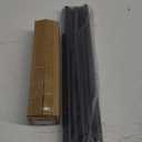 Industrial Curtain Rods for Windows 48 to 84 Inches, Blackout Wrap Around Curtain Rod, for Indoor and Outdoor, 5/ 8 Inch Diameter, 35 to 75 Inches, Black