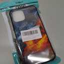 DAIZAG Case Compatible with iPhone 12 Mini,Shockproof Soft TPU Phone Case for Boy Men Gift Cover,Ice Fire Hockey