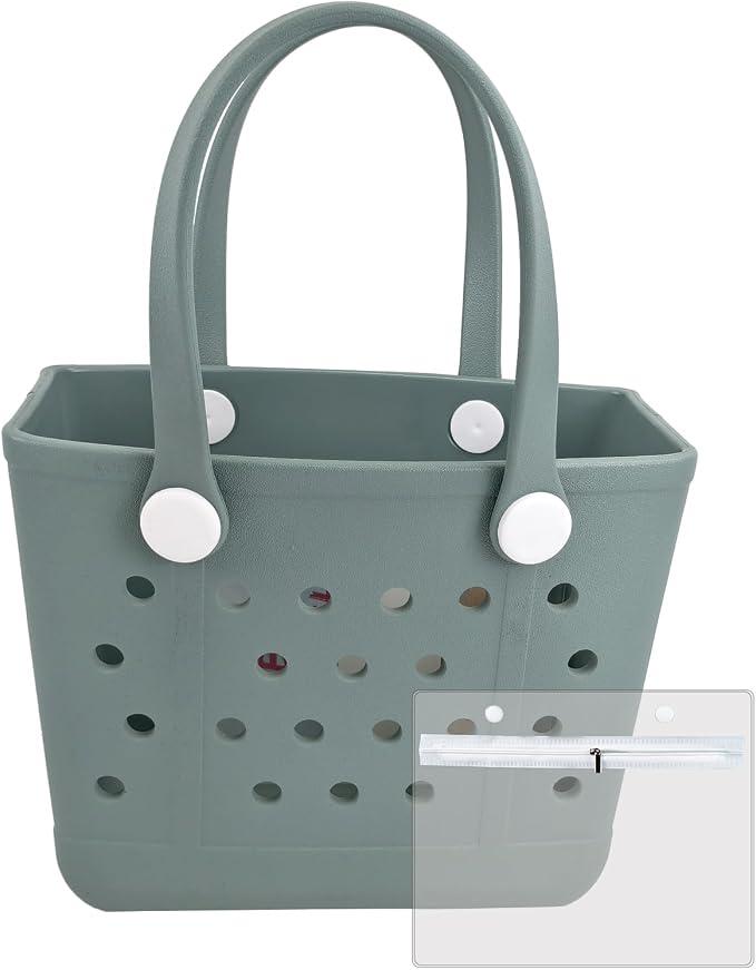 Small Rubber Beach Bags ,Beach Tote Bag-S,
Waterproof Sandproof Tote Bags, Pool Bag, Small Bag for Travel, Boat, Sport