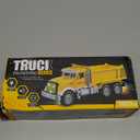 Car Toys for Toddlers, Dump Truck Toy with 1 Self-Lifting Bed, Lights Music Toy Trucks Construction Vehicle with 2 Opening Doors,Toys for 3 4 5 6 Year Old Boy Girl, Kids Christmas Birthday Gifts