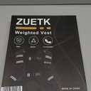 ZUETK Weighted Vest, 8lb Weight Vest with Reflective Stripe, Weighted Vest for Men Women Workout Equipment for Strength Training, Running, Jogging, Fitness, Weight Loss (Black with Bag)