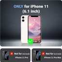 for iPhone 11 Case, [Compatible with MagSafe][Military Grade Drop Protection][Heavy Duty Protection][Non-Slip][Shockproof] with 2-Layer Durable Bumper Phone Case 6.1''-Rose