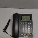 Corded Phone, Desktop Landline Telephone Wired Phone for Home Office Hotel Use, Speakerphone, Caller ID Display, Hands Calling (Black)