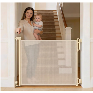 Retractable Baby Gate for Stairs & Doorways, Dog Pet Gate