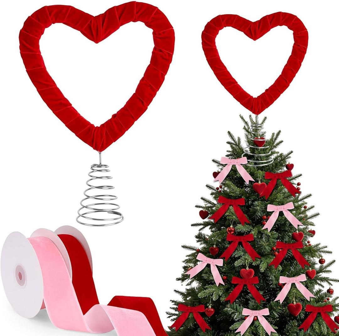 ARQRHTLY 11 Inch Light up Heart Tree Topper Wooden Heart Tabletop Decoration with Warm LED Lights Battery Operated Love Sign for Wedding Anniversary Mother's Day Romantic Night Bedroom Home Decor