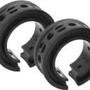 2 Pcs Black Shock Absorber D Type, Shock Absorber Spring Rubber Universal Coil Spring Booster, Coil Spring Booster Cushion Car Bumper Buffer Power Cushion