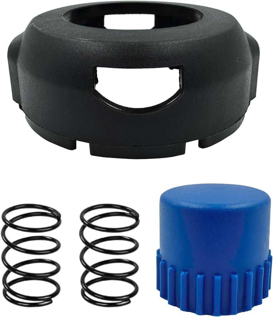 4Pcs KLS 124-03 Trimmer Replacement Cover Cap Compatible with Kobalt 24-Volt Max KST 2224B-03 KST 2024A-03 KST 4024A-03 KST 1124B-03 String Trimmer,with Replacement Part Bump Knob & Spring