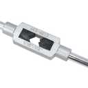 Nonslip Grip Adjustable Tap Wrench M3-M12 (1/16inch to 1/2inch) Reamer Steel Wrench Hand Tool Hand Taps Holder Tapping Reamer Tools for Metalworking,Silver
